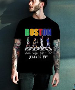 Boston Legends way Abbey Road Bill Russell Bobby Orr David Ortiz shirt