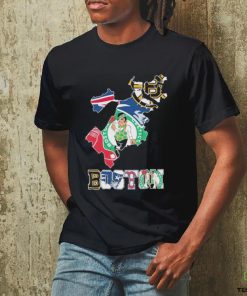 Boston Map Sports Teams Red Sox, Celtics, Patriots And Bruins Shirt