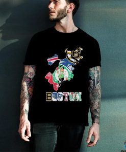 Boston Map Sports Teams Red Sox, Celtics, Patriots And Bruins Shirt