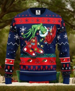 Boston Red Sox Funny Grinch Christmas Ugly Sweater
