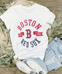 Boston Red Sox G III 4Her by Carl Banks White City Graphic Fitted T Shirt