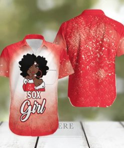 Boston Red Sox Girl African Girl MLB Team Hawaiian Shirt MLB Fans