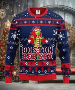Boston Red Sox Grinch Christmas Ugly Sweater
