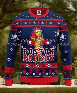 Boston Red Sox Grinch Christmas Ugly Sweater