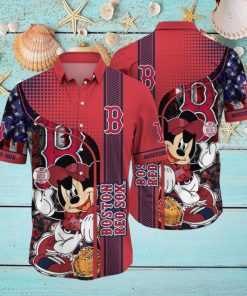 Boston Red Sox MLB Bright 3D Hawaiian Shirt For Men Women