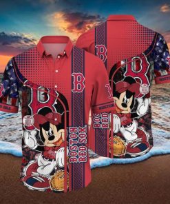 Boston Red Sox MLB Bright 3D Hawaiian Shirt For Men Women