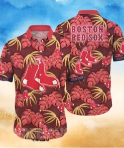 Boston Red Sox MLB Floral Full Printed Hawaiian Shirt