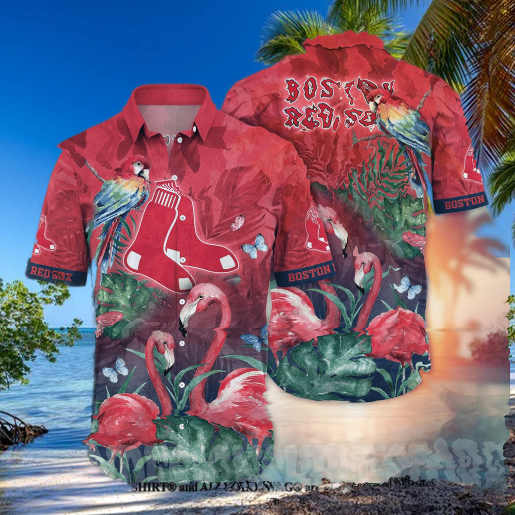 Boston Red Sox MLB Floral Unisex All Over Printed Hawaiian Shirt Boston Red Sox MLB Floral Unisex All Over Printed Hawaiian Shirt