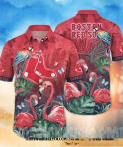 Boston Red Sox MLB Floral Unisex All Over Printed Hawaiian Shirt