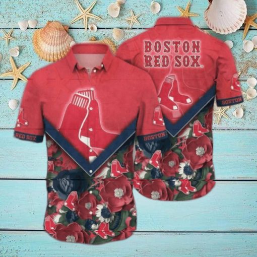 Boston Red Sox MLB Flower Aloha Hawaiian Shirt