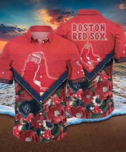 Boston Red Sox MLB Flower Aloha Hawaiian Shirt