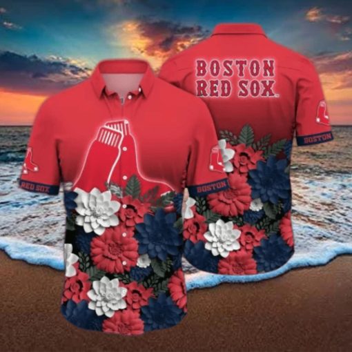 Boston Red Sox MLB Flower Hawaii Shirt And Tshirt For Fans