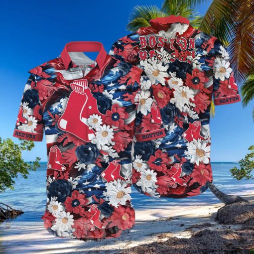 Boston Red Sox MLB Independence Day All Over Print Classic Hawaiian Shirt