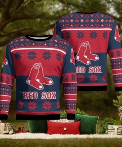 Boston Red Sox Winter Ugly Christmas Sweater Gift Holidays