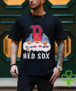 Boston Red Sox football team logo Gnomies Merry Christmas shirt