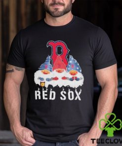 Boston Red Sox football team logo Gnomies Merry Christmas shirt