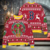 New York Jets x Grinch NFL Dr. Seuss How the Grinch Stole Christmas with Super Bowl Trophy Ugly Christmas Sweater Red