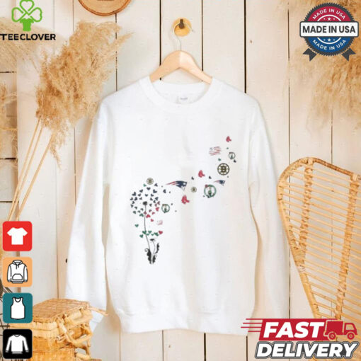 Boston Sports Teams Floral Dandelion Shirt