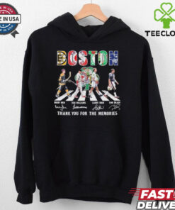 Boston Sports Teams Players Abbey Road Thank You For The Memories Signatures Shirt