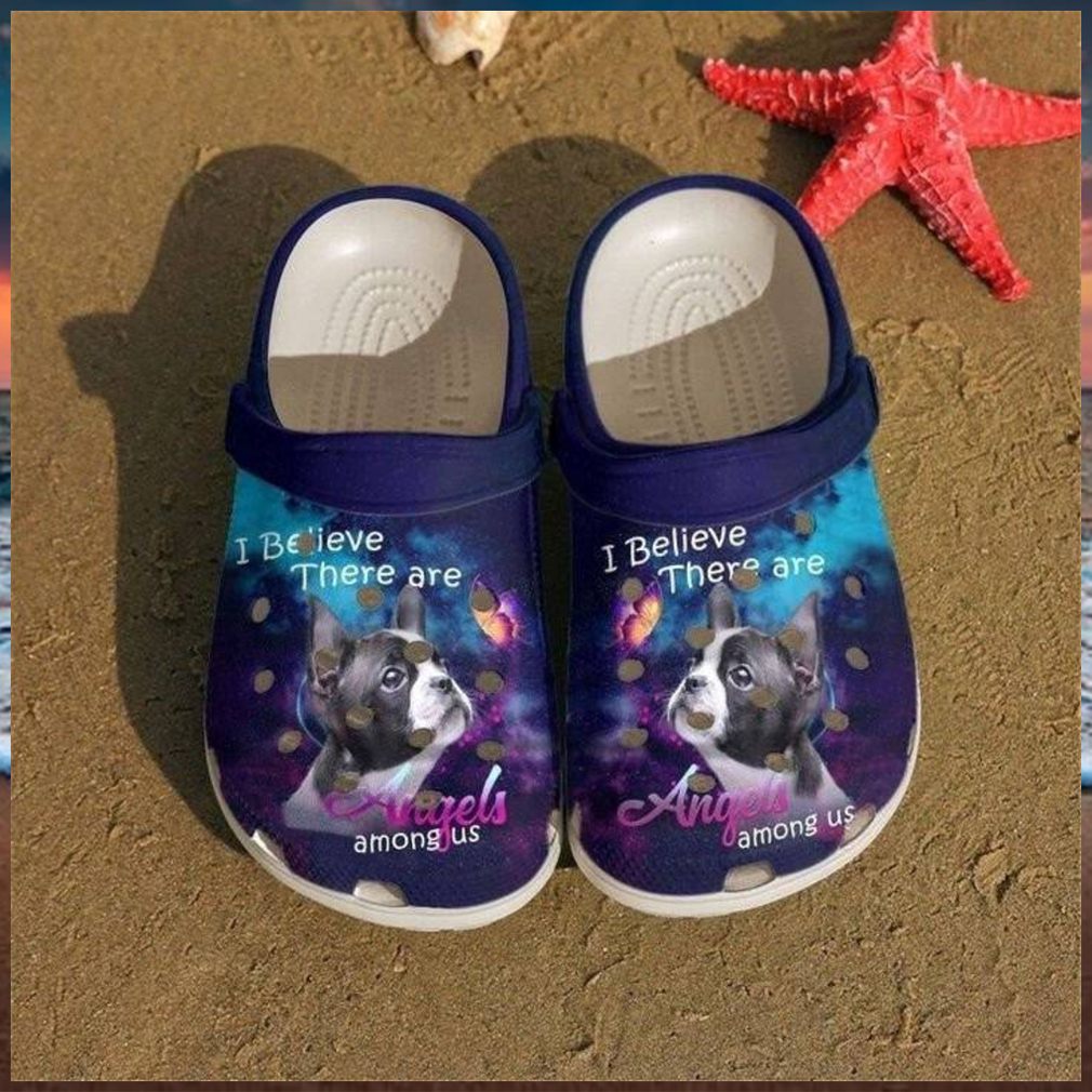 Boston Terrier Angels Among Us Crocs Classic Clogs Shoes Boston Terrier Angels Among Us Crocs Classic Clogs Shoes