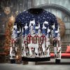 Men And Women Christmas Gift NFL New York Jets Cute 12 Grinch Face Xmas Day 3D Ugly Christmas Sweater
