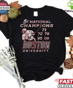 Boston University Hockey 5x National Champions Shirt