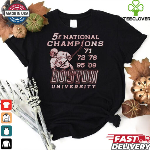 Boston University Hockey 5x National Champions Shirt