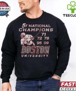 Boston University Hockey 5x National Champions Shirt