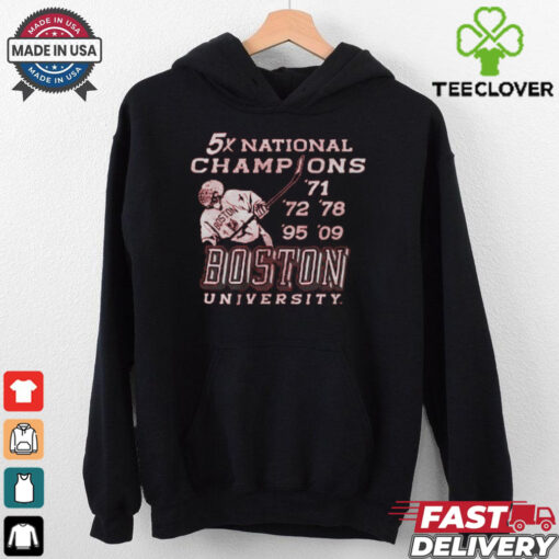 Boston University Hockey 5x National Champions Shirt