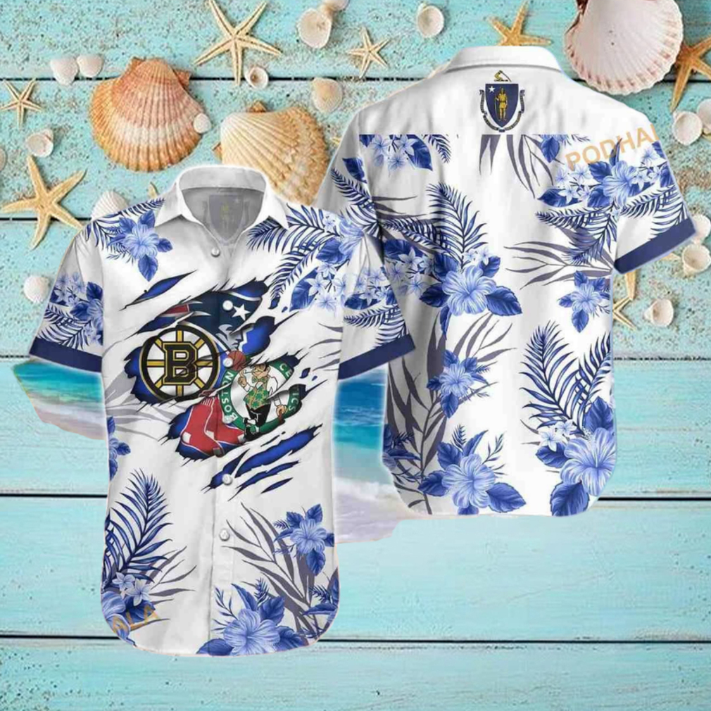 Boston Celtics Tropical Summer Hawaiian Shirt Celtics Gifts - Teexpace