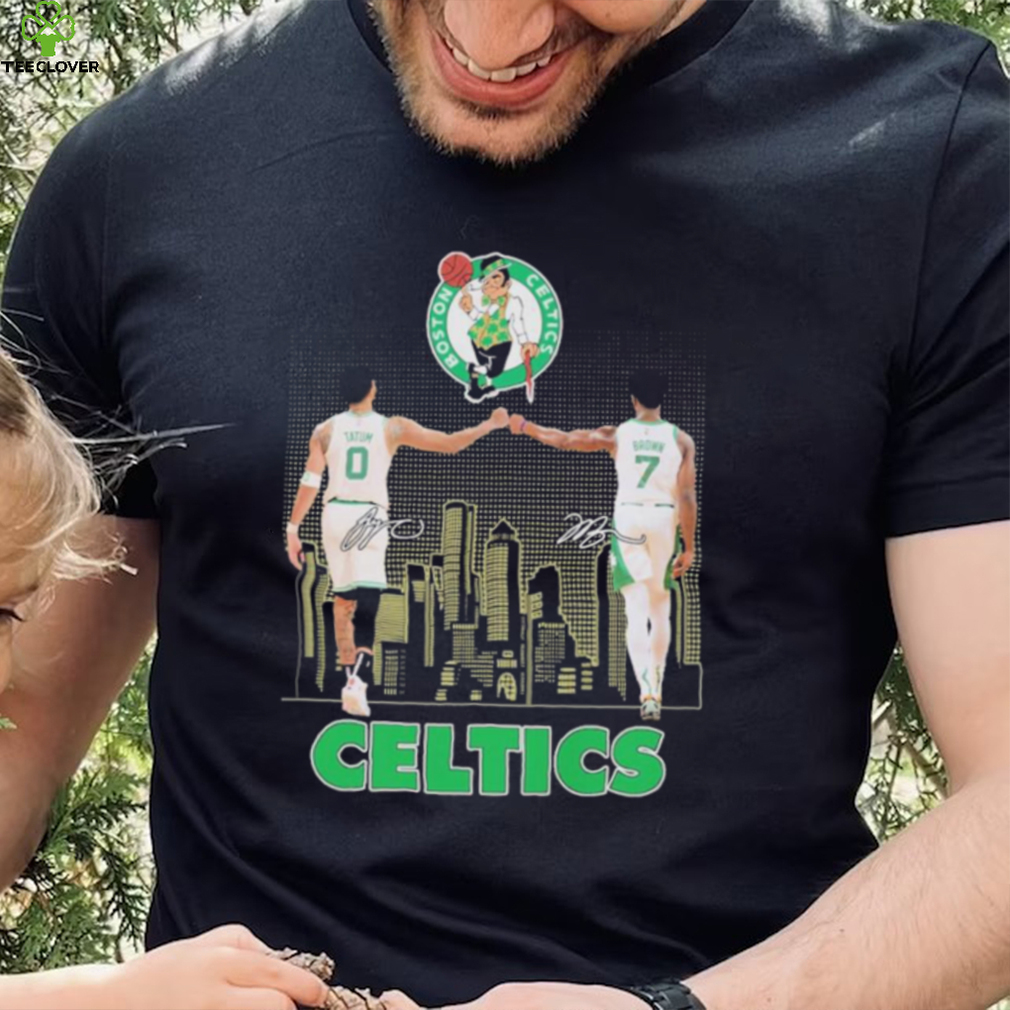Boston celtics player tatum and brown city logo T shirt