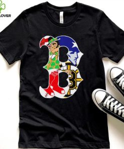 Boston city Boston Celtics New England Patriots Boston Red Sox Boston Bruins compound logo shirt