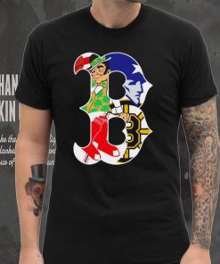 Boston city Boston Celtics New England Patriots Boston Red Sox Boston Bruins compound logo shirt