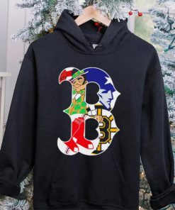 Boston city Boston Celtics New England Patriots Boston Red Sox Boston Bruins compound logo shirt