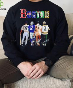 Boston city Boston Red Sox New England Patriots Boston Celtics Boston Bruins famous player signatures hoodie, sweater, longsleeve, shirt v-neck, t-shirt