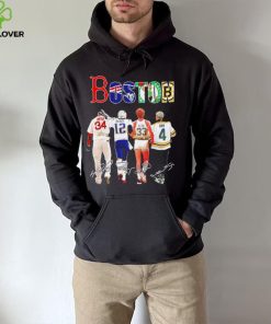 Boston city Boston Red Sox New England Patriots Boston Celtics Boston Bruins famous players signatures shirt