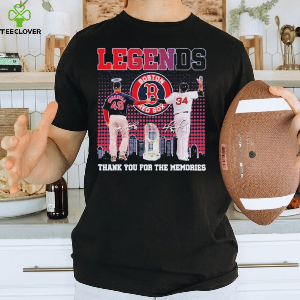 Boston red sox legends thank you for the memories shirt Boston red sox legends thank you for the memories shirt