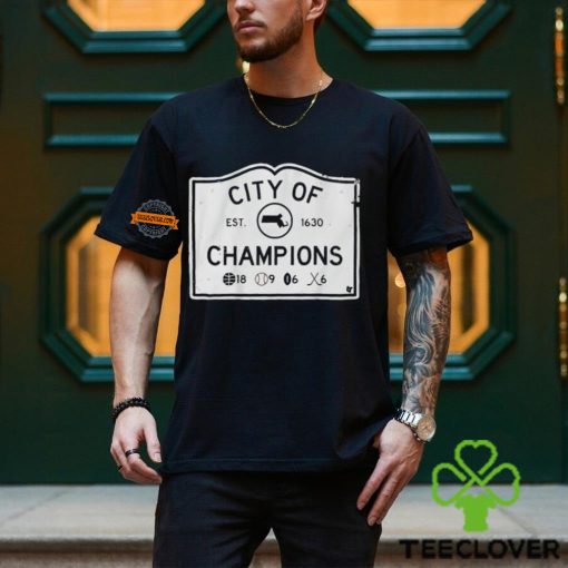 Boston sports city of champions est 1630 shirt