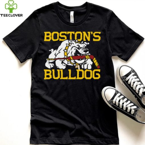 Boston’s Bulldogs hockey mascot cartoon 2024 shirt