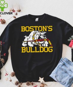 Boston’s Bulldogs hockey mascot cartoon 2024 shirt