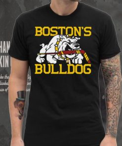 Boston’s Bulldogs hockey mascot cartoon 2024 shirt