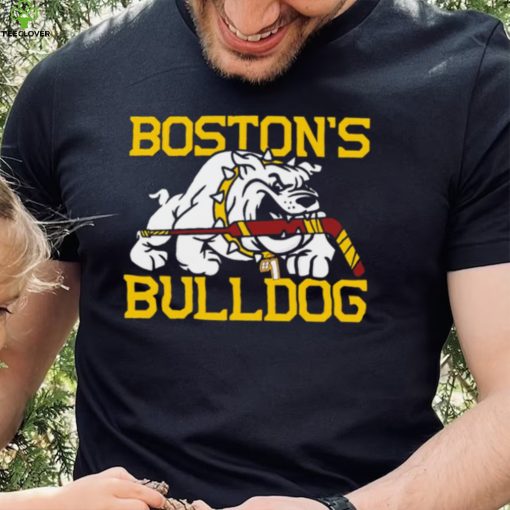 Boston’s Bulldogs hockey mascot cartoon 2024 shirt