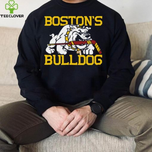 Boston’s Bulldogs hockey mascot cartoon 2024 shirt