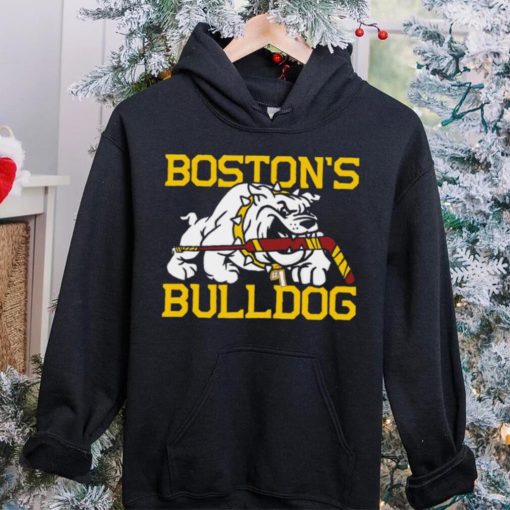Boston’s Bulldogs hockey mascot cartoon 2024 shirt