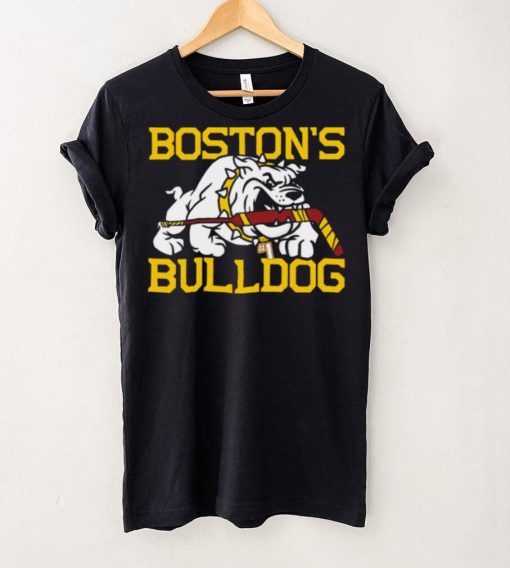 Boston’s Bulldogs hockey mascot cartoon 2024 shirt
