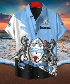 Botswana Coat Of Arms Hawaiian Shirt