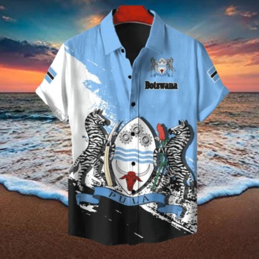 Botswana Coat Of Arms Hawaiian Shirt