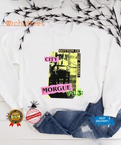 Bottom of City Morgue shirt