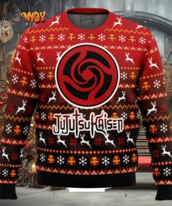 Bottons Symbol Jujutsu Kaisen Manga Anime Knitted Ugly Xmas Sweater