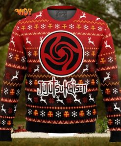 Bottons Symbol Jujutsu Kaisen Manga Anime Knitted Ugly Xmas Sweater